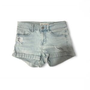 Bullhead Women's Faded Blue Jean Shorts